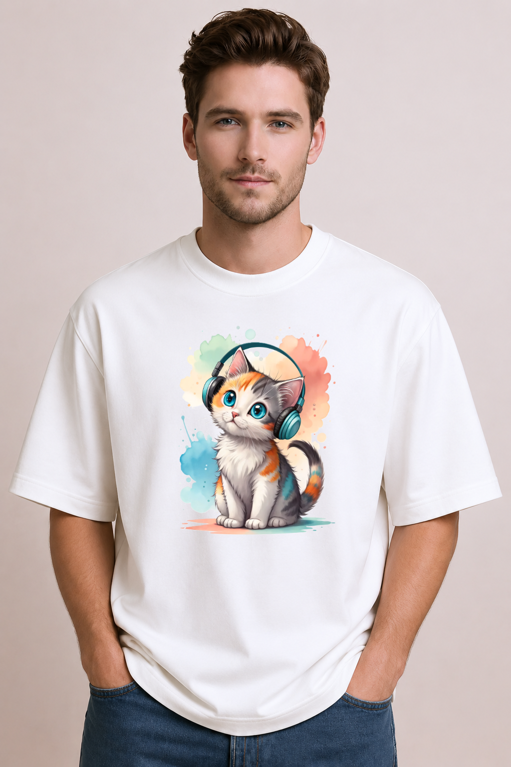 Lo-Fi Kitty | Unisex Oversized T-Shirt