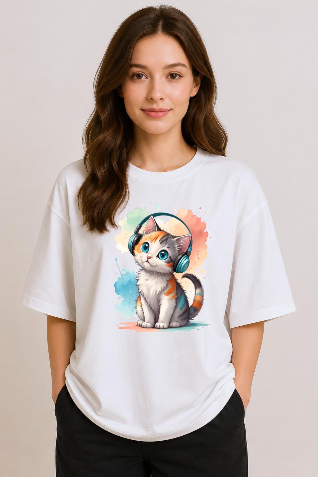 Lo-Fi Kitty | Unisex Oversized T-Shirt