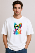 Retro Shades Pup | Unisex Oversized T-Shirt